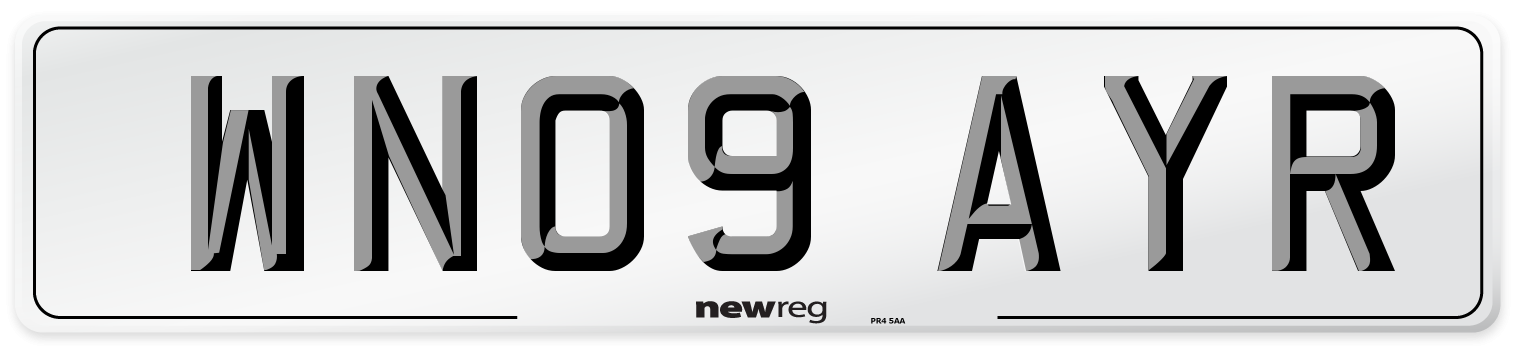 WN09 AYR Number Plate from New Reg